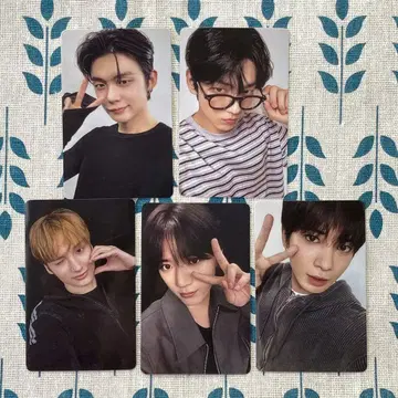 TXT LINEMUSIC 재생 캠페인 당선 트레이딩 카드 전원 5장