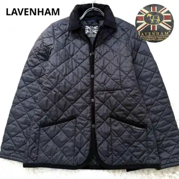 [ 컨디션 최상 ] LAVENHAM 퀼팅 자켓 영국제 블랙 40