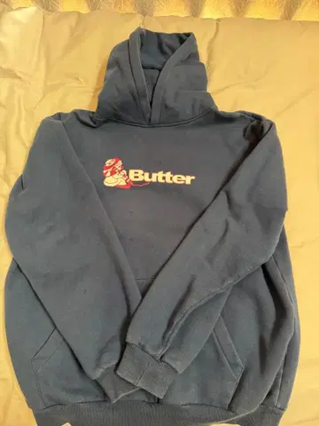Butter 네이비 후드티 LARGE