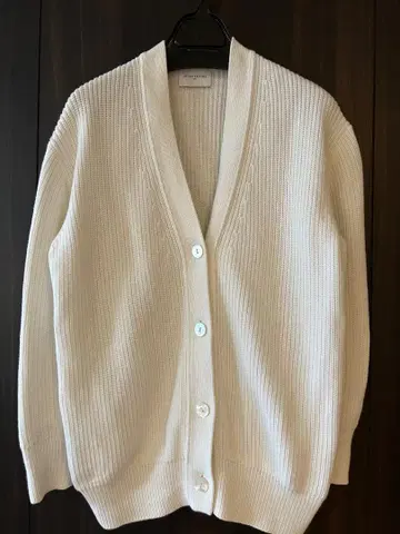 UNITED ARROWS UWSC 아제 미들 가디건 긴팔 화이트