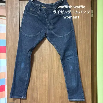와플리쉬 와플 라이젠 데님 팬츠 woman1