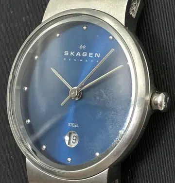 SKAGEN 스카겐 데이트 남성용 여성용 손목시계 작동 가능