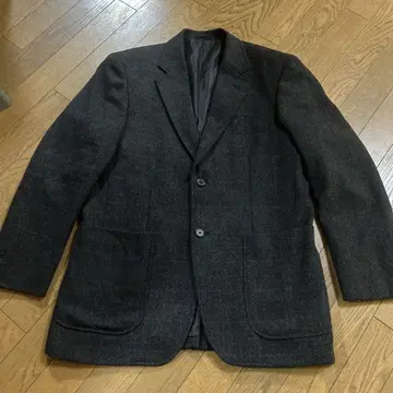 윈도우펜 패턴 다크 그레이 비즈니스 자켓