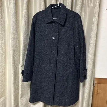 새상품급 MARGARET HOWELL 해리스 트위드 스탠드 칼라 코트