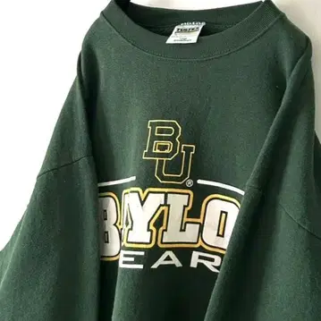 USA제  BAYLOR BEARS 맨투맨 L 그린 구제 의류