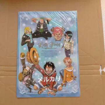 [ 미개봉 ] 원피스 책받침 밀짚모자 일당 겨울 레어 당시물