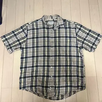 Eddie Bauer(에디 바우어) 반팔 셔츠 L/G 체크 무늬