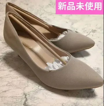 미사용 새상품 Honeys 미이지 스틸레토 베이지 펌프스 23.5cm