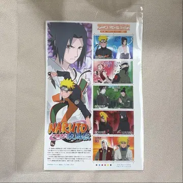 [ 미사용 ] 한정품 NARUTO 나루토 질풍전 우표 시트