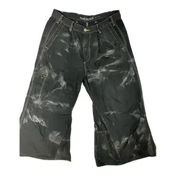 Dockers 블랙 카고 팬츠 와이드 레그