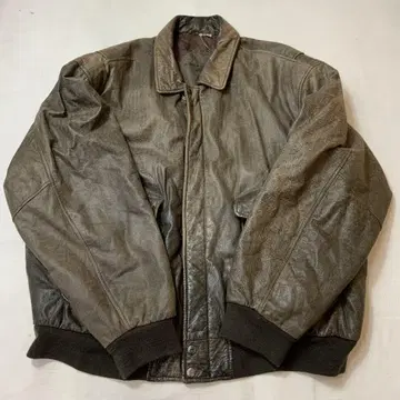 A/W ROUNDTREE 가죽 자켓 블루종 XL