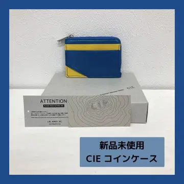 새상품 CIE 코인 케이스 블루 동전 지갑 남성용 소가죽 미니 지갑