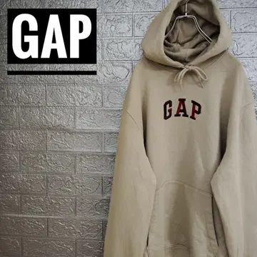 갭 GAP 센터 로고 자수 구제 의류 후드 맨투맨 L 속기모