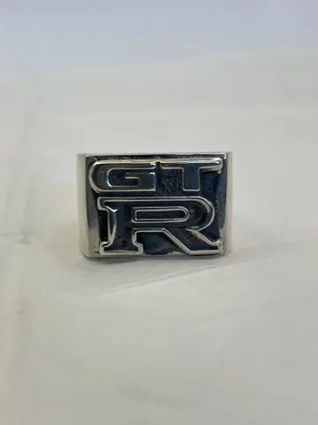 GTR 로고 디자인 실버 반지