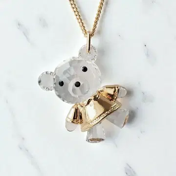 SWAROVSKI 스와로브스키 목걸이 베어 곰 크리스탈