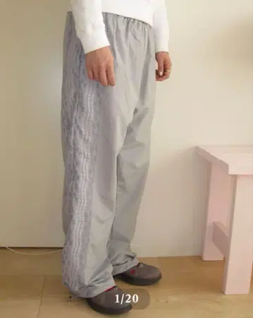 lace nylon pants (grey) n.k atelier