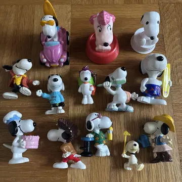 스누피 PVC 피규어 빈티지 13개