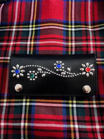 트래커 지갑 M 사이즈 플라워&리프