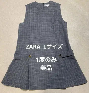 ZARA 체크 무늬 원피스 사이즈 L