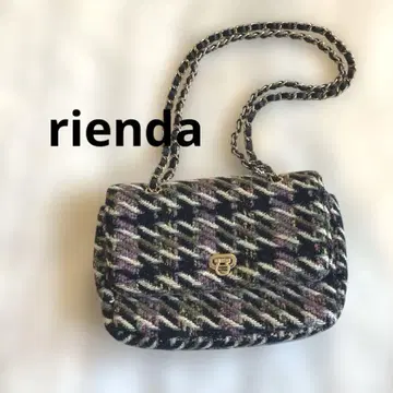 rienda 트위드 x 골드 체인 백 / 고급 엘레강트 외출 모임에