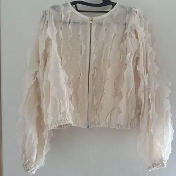 Petal chiffon blouson 페달 쉬폰 블라우스 / 베이지