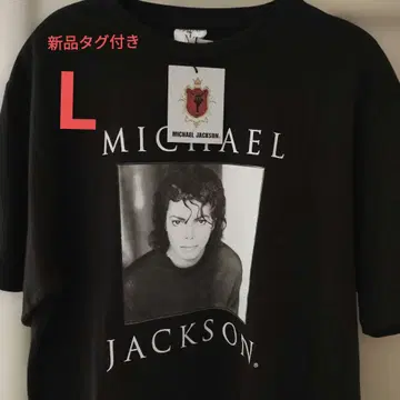택 포함 새상품 Michael Jackson 블랙 T셔츠 L사이즈