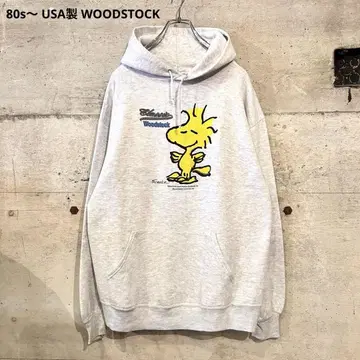 80s~ USA제 WOODSTOCK 우드스탁 맨투맨 후드티