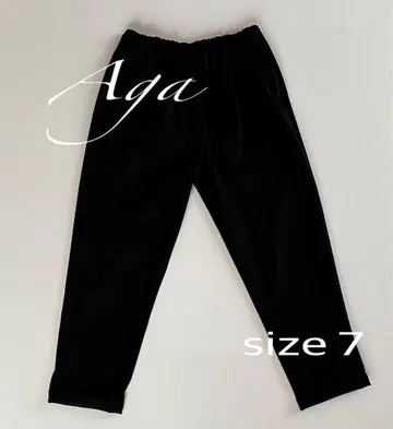 Aga 블랙 팬츠 사이즈 7