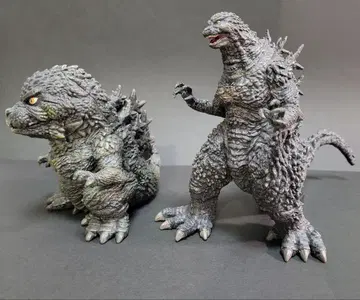 고질라 피규어 2체 세트 진좌수 고질라-1 & 괴수 포효격 고질라-1