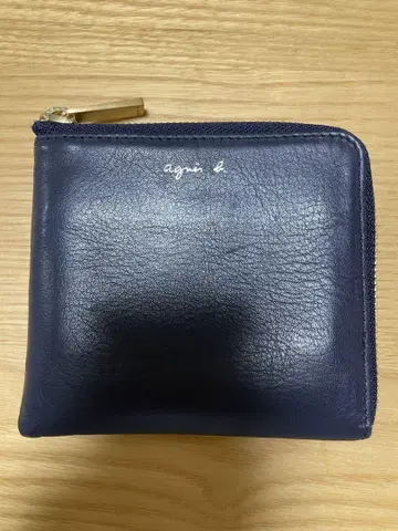 agnes b. 아네스베 가죽 L자 접이식 지갑