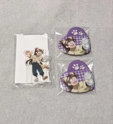닌타마 란타로 난자타운 오하마 칸에몬 미니 아크릴 스탠드 하트 캔뱃지