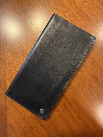 dunhill 블랙 가죽 장지갑 박스 포함