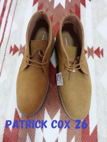 새상품 택 포함 26 PATRICK COX 스웨이드 처카 부츠 남성용