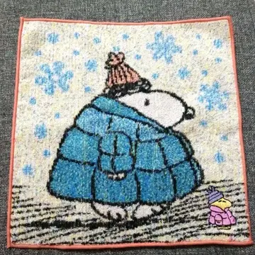 스누피 PEANUTS 오채오리 미니 타월 다운 PLAZA 한정판