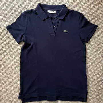 LACOSTE 네이비 피케 셔츠 사이즈 34