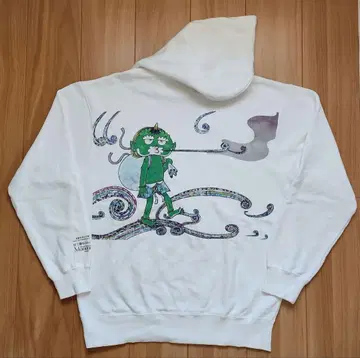 무라카미 다카시 모노노케 교토전 풍신뇌신 후드 맨투맨 (화이트) XL