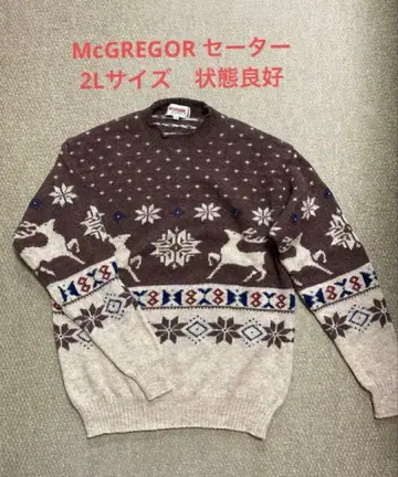 맥그리거 McGREGOR 노르딕 무늬 남성용 스웨터 맥그리거