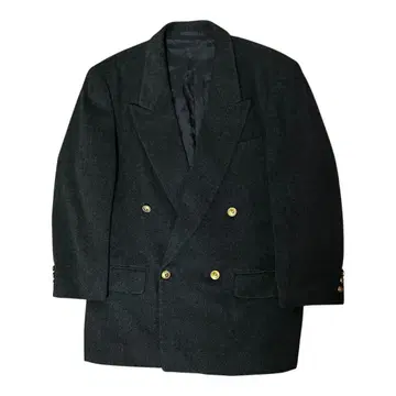 90s mila schon 캐시미어 100% 더블 블레이저 골드 버튼 3