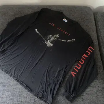 지미 헨 Jimi Hendrix 롱 슬리브 T셔츠 XL 빈티지