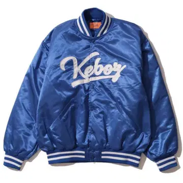 KEBOZ 새틴 스타디움 자켓 블루 XL