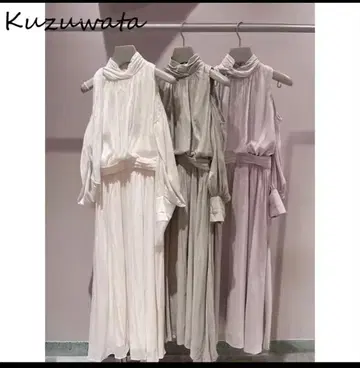 오프숄더 쉬폰 블라우스 아리에크