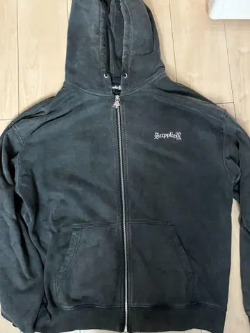 SUPPLIER/서플라이어/CROSS ZIP HOODIE PINK
