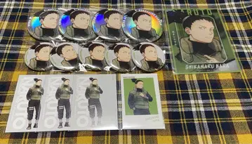 NARUTO 나루토 베이스 야드 노멀 캔뱃지 오로라 시카마루 세트