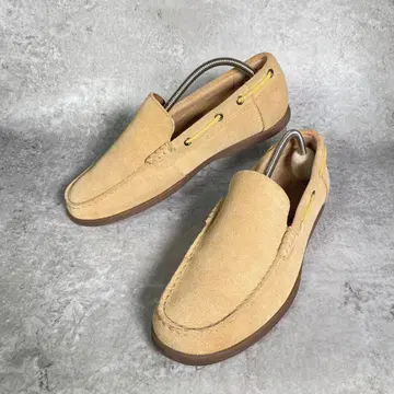 Clarks 데크 슈즈 로퍼 스웨이드 24.5cm 베이지