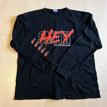 HEY-SMITH 블랙 롱T 셔츠 XL