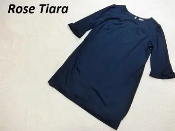 새상품급 로즈 티아라 플리츠 튜닉 원피스 네이비 42
