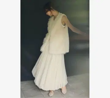 A 푸들 샤기 인조 모피 베스트 아나이 개럴개런트 스타일