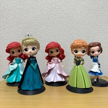 Qposket 큐포스켓 디즈니 프린세스 피규어 5체 세트