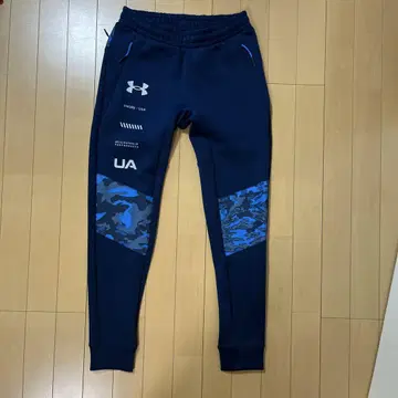 언더아머 Under Armour 네이비 카모플라쥬 조거 팬츠 M