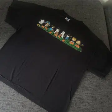 PEANUTS 할로윈 T셔츠 블랙 SNOOPY 스누피 빈티지